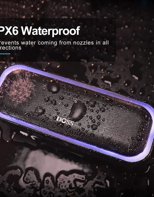 Load image into Gallery viewer, Bluetooth Speaker, Soundbox Pro Wireless Speaker with 20W Stereo Sound, Active Extra Bass, Bluetooth5.0, IPX6 Waterproof, Wireless Stereo Pairing, Multi-Colors Lights, 20Hrs Playtime -Blue
