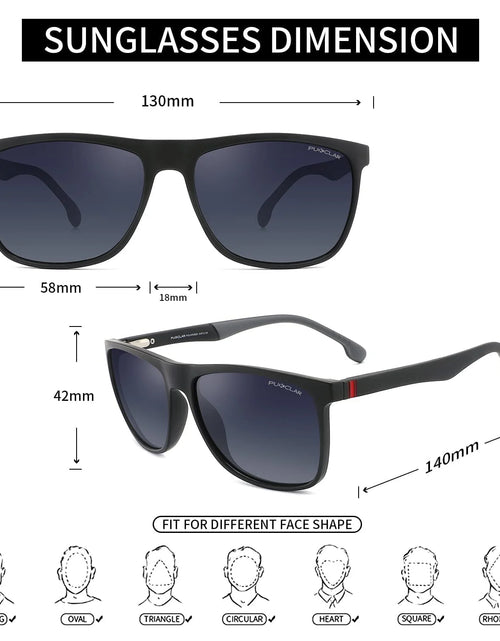 Load image into Gallery viewer, Men'S Polarized Sunglasses TR90 Frame UV400 Sport Sunglasses
