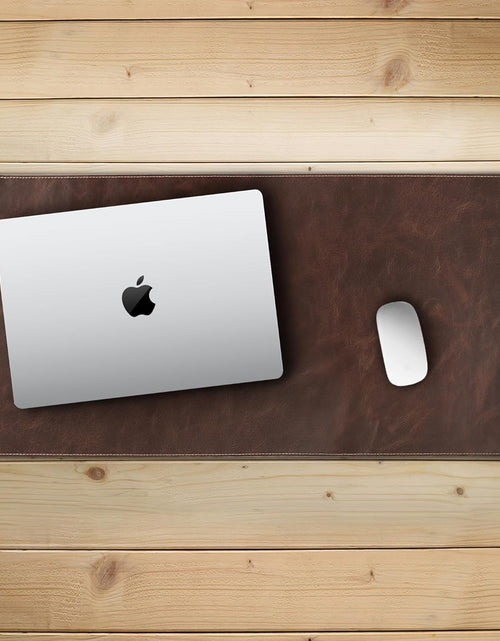 Load image into Gallery viewer, Top Grain Leather Extended Mouse Pad - Desk Mat
