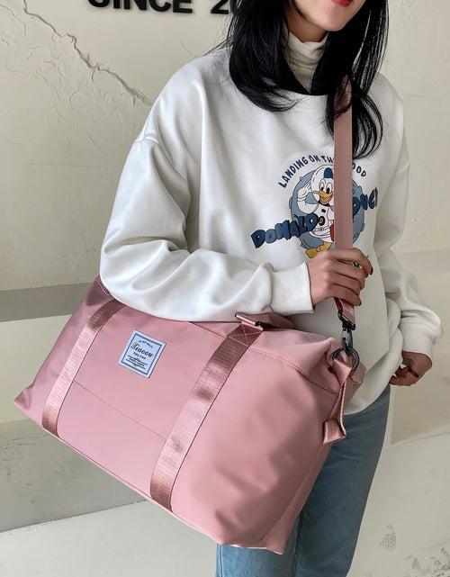 Load image into Gallery viewer, Travel Duffel Bag Sports Tote Gym Bag Shoulder Weekender Overnight Bag for Women Gym Accessories for Women
