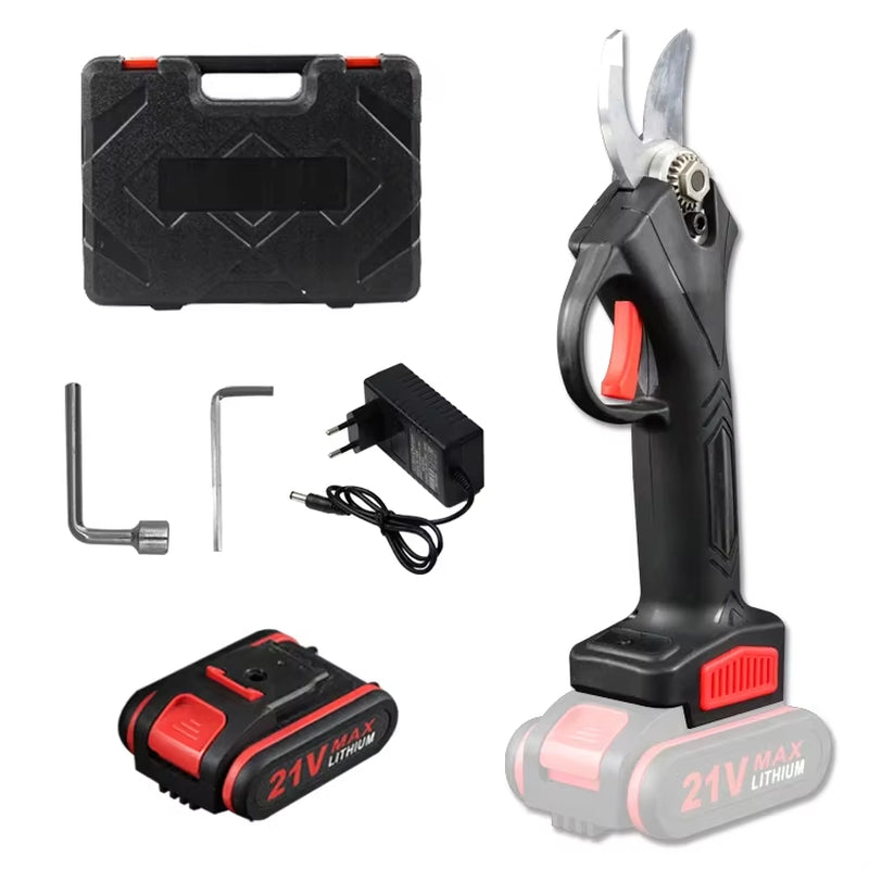 PowerPrune 21V Cordless Electric Pruner – Effortless Tree & Bonsai Branch Cutting Tool
