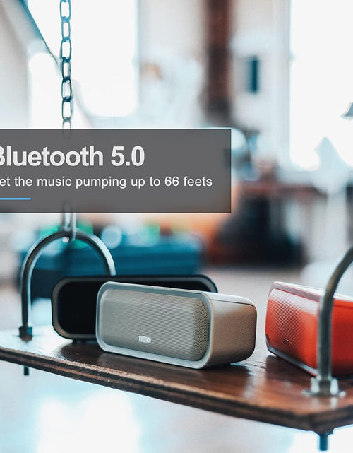 Load image into Gallery viewer, Bluetooth Speaker, Soundbox Pro Wireless Speaker with 20W Stereo Sound, Active Extra Bass, Bluetooth5.0, IPX6 Waterproof, Wireless Stereo Pairing, Multi-Colors Lights, 20Hrs Playtime -Blue
