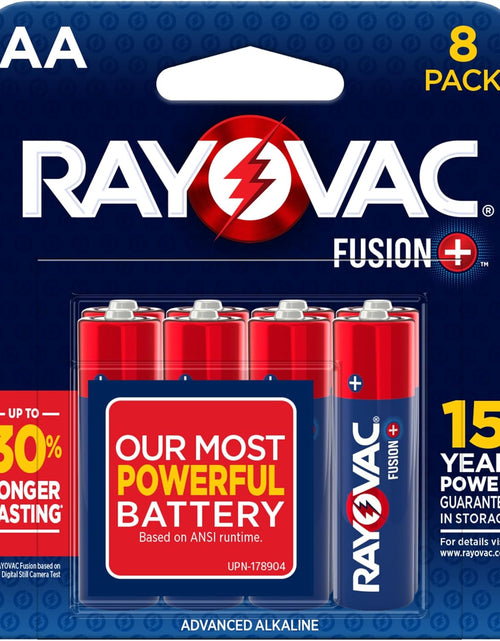 Load image into Gallery viewer, Fusion AA Batteries, Premium Alkaline Double a Batteries (8 Battery Count)

