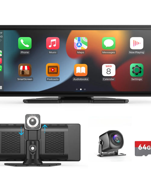 Load image into Gallery viewer, Universal Portable Carplay for Car Screen, Wireless Carplay Screen Wireless Car Stereo with Carplay Android Auto, Car Touchscree

