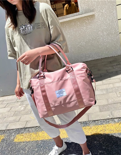 Load image into Gallery viewer, Travel Duffel Bag Sports Tote Gym Bag Shoulder Weekender Overnight Bag for Women Gym Accessories for Women
