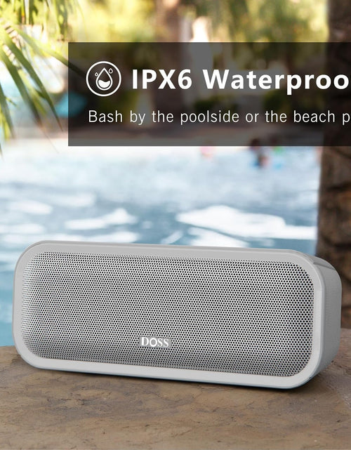 Load image into Gallery viewer, Soundbox Pro+ Bluetooth Speaker, Immersive 24W Stereo Sound with Booming Bass, IPX6 Waterproof, 15H Playtime, Mixed Colors Lights, Wireless for Backyard, Hiking, Garage, Party-Grey
