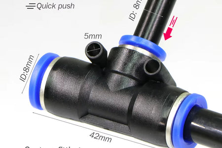 30M-5M DIY Free Bending Universal Sprayer Kit 8Mm Hose Patio Misting Cooling System for Garden Plant Fogging Watering Irrigation