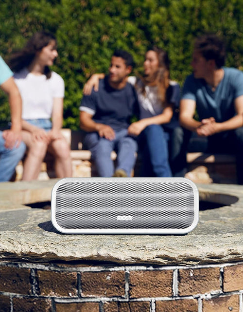 Load image into Gallery viewer, Soundbox Pro+ Bluetooth Speaker, Immersive 24W Stereo Sound with Booming Bass, IPX6 Waterproof, 15H Playtime, Mixed Colors Lights, Wireless for Backyard, Hiking, Garage, Party-Grey
