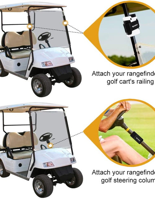Load image into Gallery viewer, Magnetic Rangefinder Mount Strap for Golf Cart Railing, Adjustable Rangefinder Mount/Holder/Strap/Band with Strong Magnet Securely Attach to Most Rail/Bar/Frame of Golf Cart (1.2)
