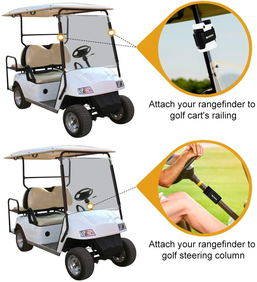 Magnetic Rangefinder Mount Strap for Golf Cart Railing, Adjustable Rangefinder Mount/Holder/Strap/Band with Strong Magnet Securely Attach to Most Rail/Bar/Frame of Golf Cart (1.2)