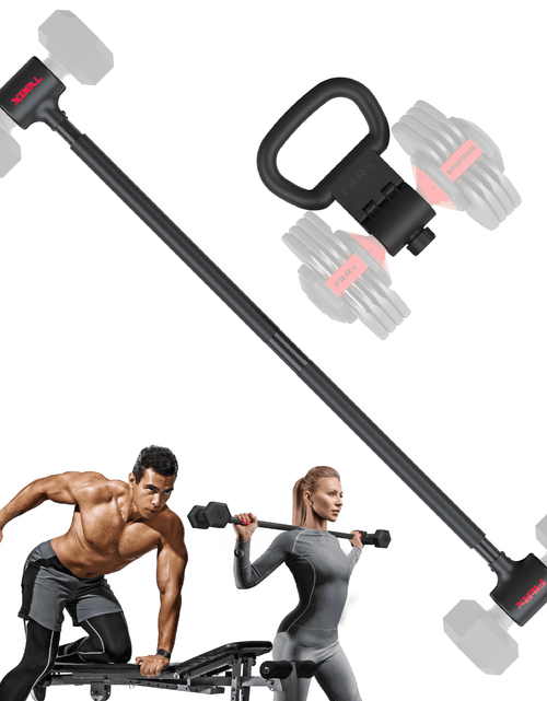 Load image into Gallery viewer, X-Bell System Dumbbells to Barbell Converter, Dumbbell to Curl Bar, Macebell and Kettlebell Handle
