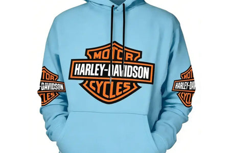 Harley-Davidson Vintage Logo Hoodie – Hardcore Motorcycle Culture Pullover, Retro Biker Aesthetic Streetwear, Unisex