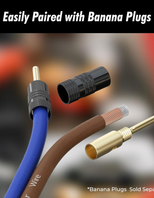 Load image into Gallery viewer, 14 Gauge Speaker Wire 100 Ft Cable, 14 AWG Speaker Wire Cable, True Spec Soft Touch Cables | Great Use for Car Audio, Stereos, Home Theater Speakers, Surround Sound
