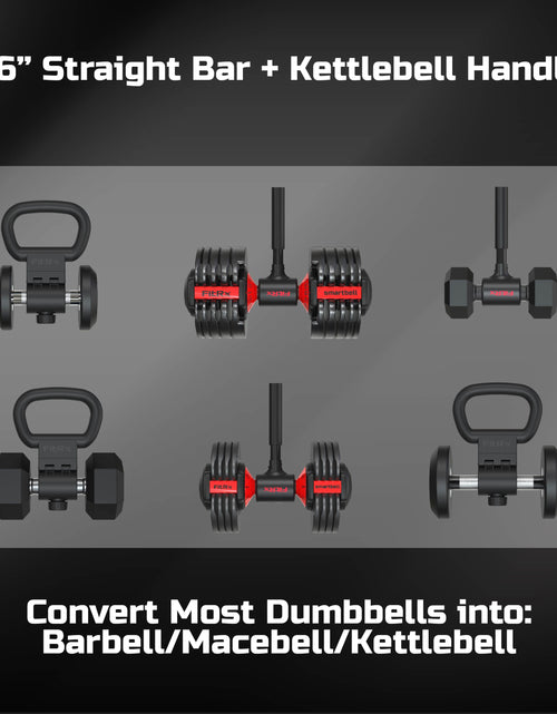 Load image into Gallery viewer, X-Bell System Dumbbells to Barbell Converter, Dumbbell to Curl Bar, Macebell and Kettlebell Handle

