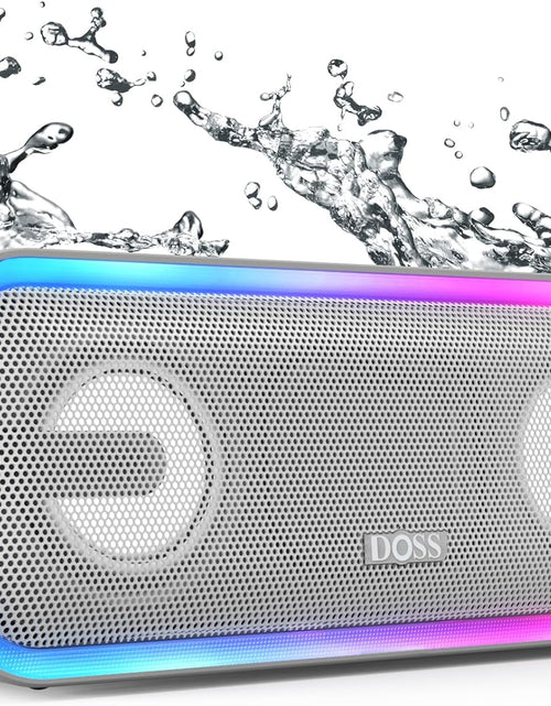 Load image into Gallery viewer, Soundbox Pro+ Bluetooth Speaker, Immersive 24W Stereo Sound with Booming Bass, IPX6 Waterproof, 15H Playtime, Mixed Colors Lights, Wireless for Backyard, Hiking, Garage, Party-Grey
