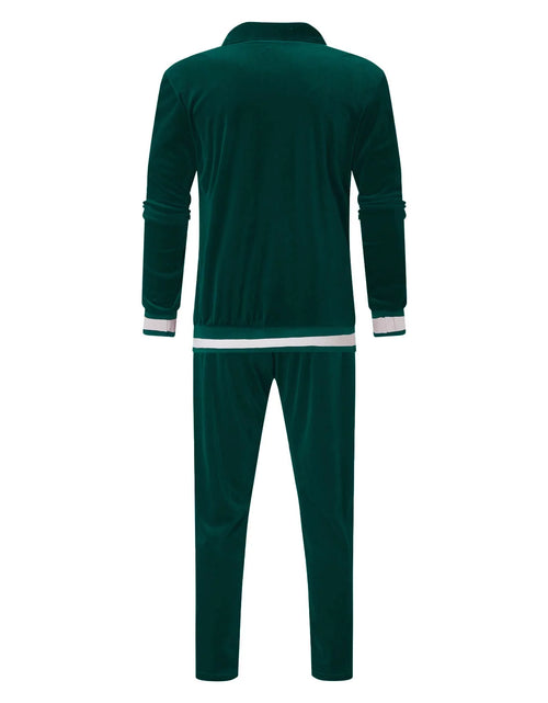 Load image into Gallery viewer, Men'S Tracksuit Full Zip Hooded Sweatshirt Sets Matching Wide Leg Cargo Pants 2 Piece Outfit Brown,Xl
