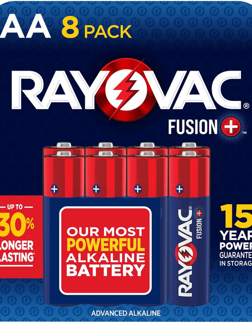 Load image into Gallery viewer, Fusion AA Batteries, Premium Alkaline Double a Batteries (8 Battery Count)
