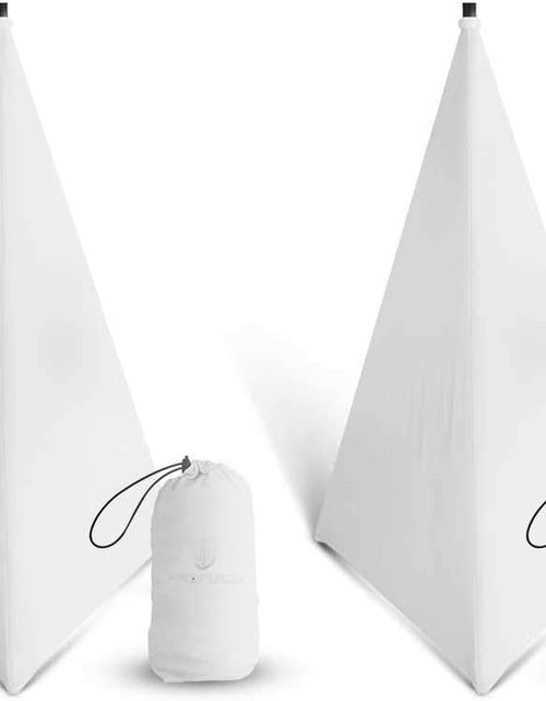 Load image into Gallery viewer, Speaker Stand Cover Tripod Stand Skirt Skrim 360 Degree Cover White X 2
