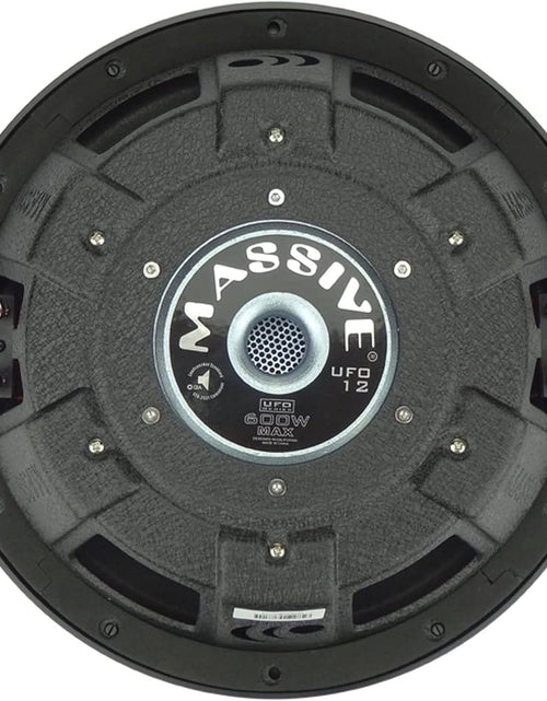 Load image into Gallery viewer, UFO10, 10 Inch Shallow Subwoofer - High Powered 600 Watt Shallow Mount Subwoofer, (3 Inch Voice Coil Dual 4 Ohm) Low Profile Car Subwoofer with Deep Bass. Sold Individually

