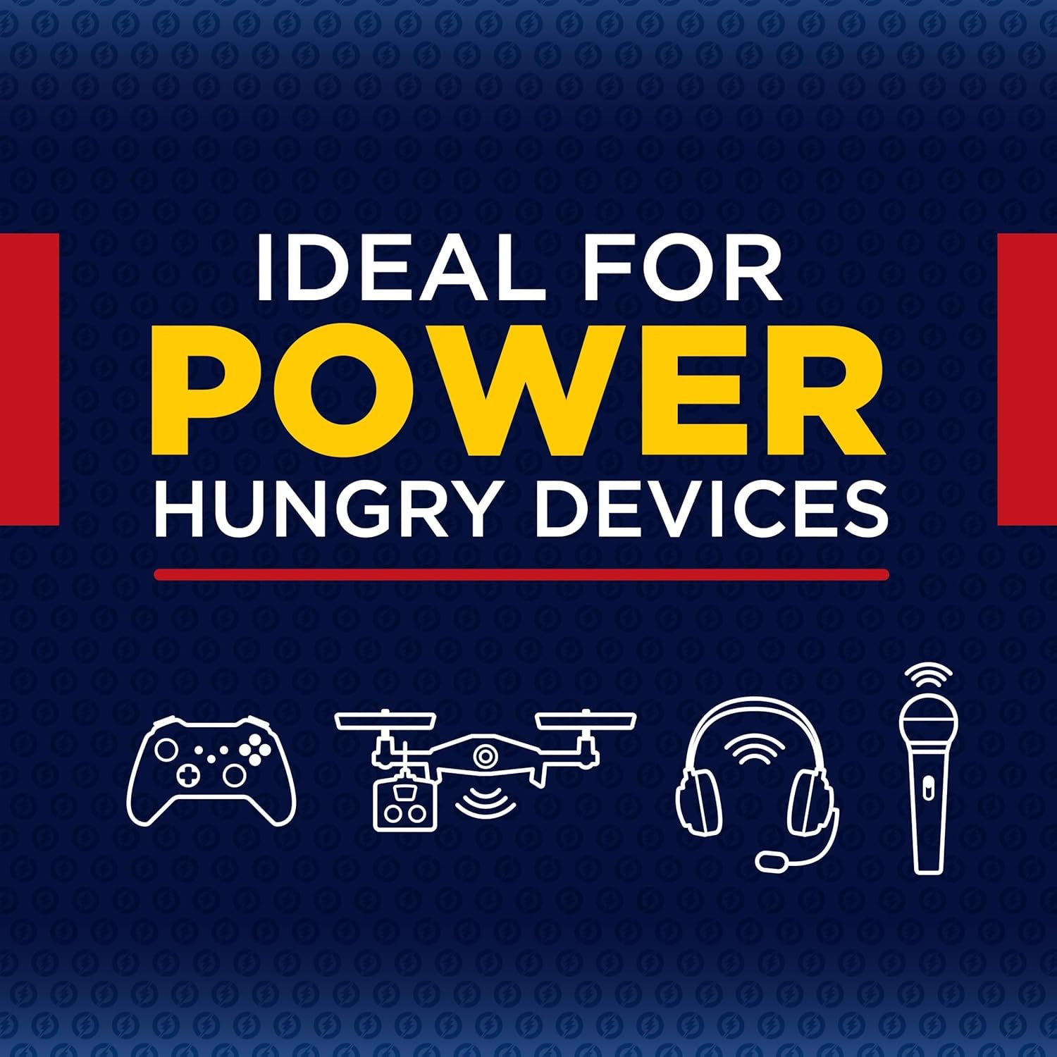 Fusion AA Batteries, Premium Alkaline Double a Batteries (8 Battery Count)