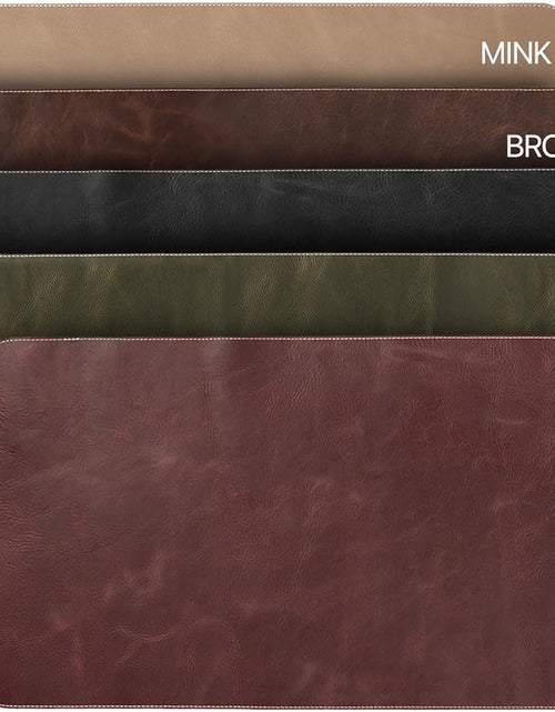 Load image into Gallery viewer, Top Grain Leather Extended Mouse Pad - Desk Mat
