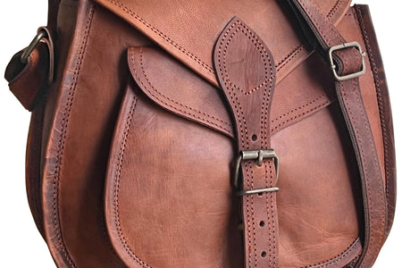 Women Leather Handbag 11" Fashion Crossbody Sling Bag Ladies Purse Travel Tote Satchel Hobo Shoulder Messenger Bag Vintage Gift by