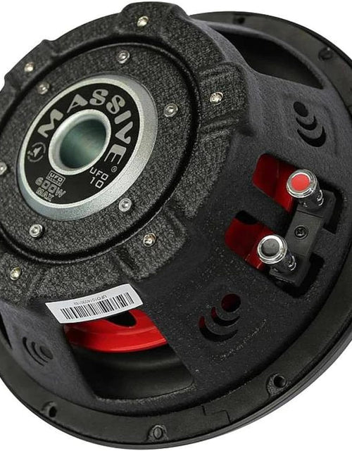 Load image into Gallery viewer, UFO10, 10 Inch Shallow Subwoofer - High Powered 600 Watt Shallow Mount Subwoofer, (3 Inch Voice Coil Dual 4 Ohm) Low Profile Car Subwoofer with Deep Bass. Sold Individually

