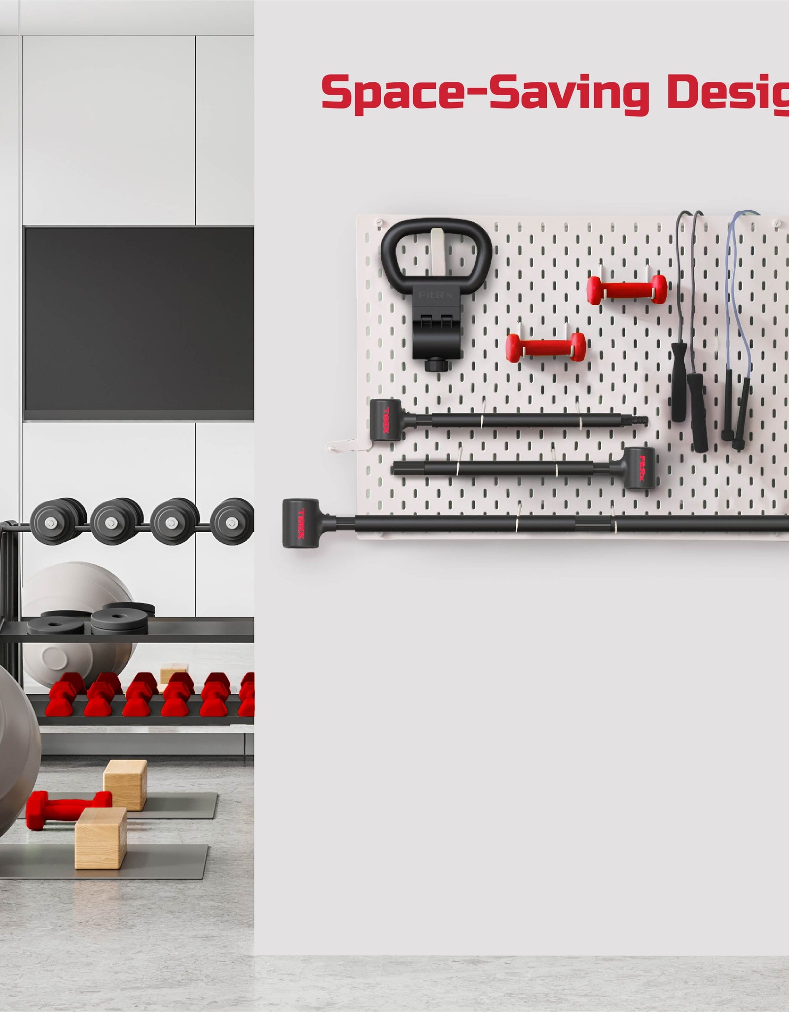 X-Bell System Dumbbells to Barbell Converter, Dumbbell to Curl Bar, Macebell and Kettlebell Handle